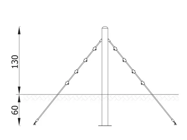 Klatretelt L182 x B180 x H130 cm 