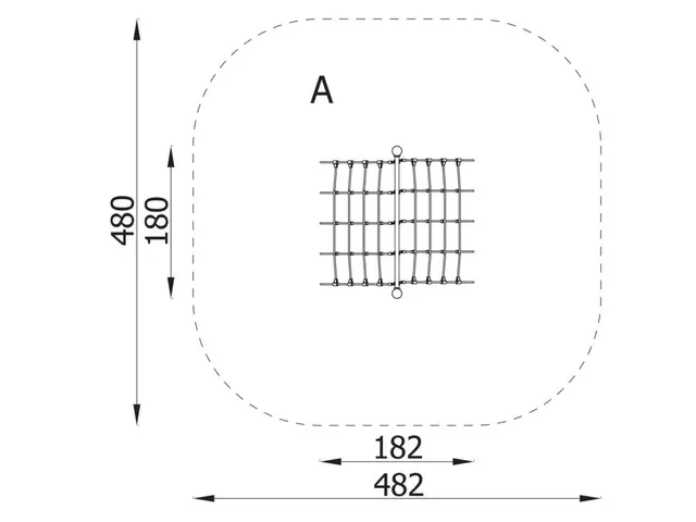 Klatretelt L182 x B180 x H130 cm 
