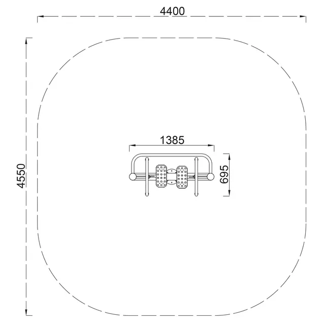 Airwalk H147 x B62 x D70 cm 
