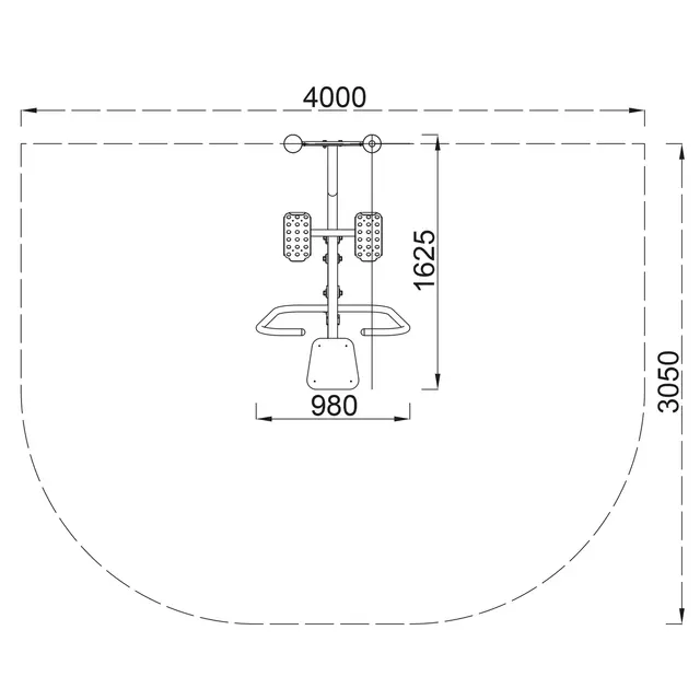 Romaskin H205 x B62 x D149cm 