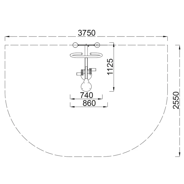 Sykkel treningsapparat H184 x B74 x D112 cm 
