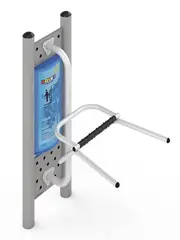 Hofte masasje trenings apparat. H184 x B78 x D127 cm