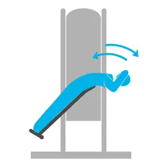 Ryggtrener singelstamme H99 x B52 x D57 cm