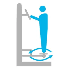 Twister singelstamme H184 x B74 x D107 cm