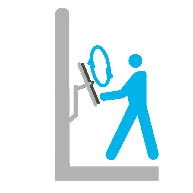 Armhjul singelstamme H173 x B78 x D104 cm 