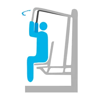 Butterfly singelstamme H205 x B62 x D113 cm