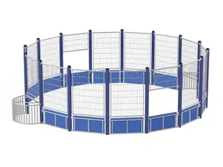 A4K ballbinge rund L739 x B600 x H214 cm