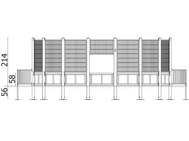 A4K ballbinge rund L739 x B600 x H214 cm 