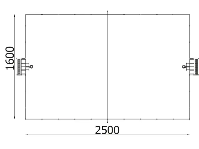 A4K multibane L L2500 x B1600 x H368 cm 