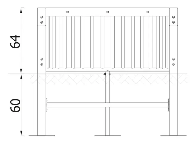 A4K fotballmål lite L136 x B76 x H64 cm 