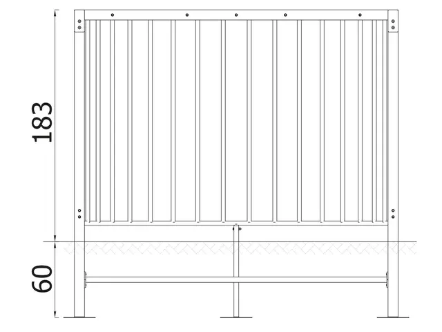 A4K fotballmål stort L256 x B135 x H183 cm 
