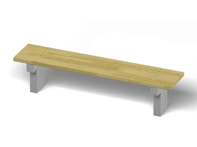 Trebenk på betongramme L180 x B 38 x H43 cm 