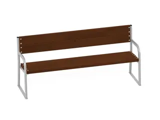 Frittstående parkbenk E02 L180 x B54 x H80/42 cm