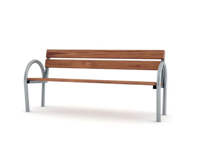 Frittstående parkbenk B02 L62 x B180 x H62 cm 