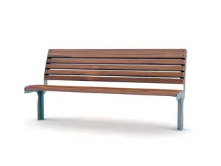 Frittstående parkbenk F02 L183 x B65 x H89/46 cm