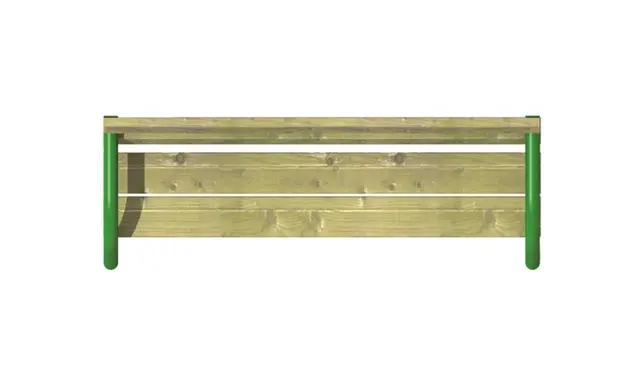 Benk m rygg. Frittstående 