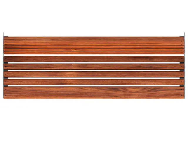 Benk med rygg L181 x B62 x H89/46 cm 