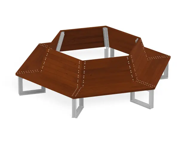 Rund parkbenk L301 x B261 x H88 cm 