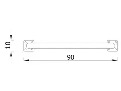 Sykkelstativ A01 L90 x B9 x H83 cm