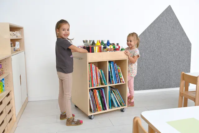 Hedda bokvogn B68 x D60 x H87 cm 