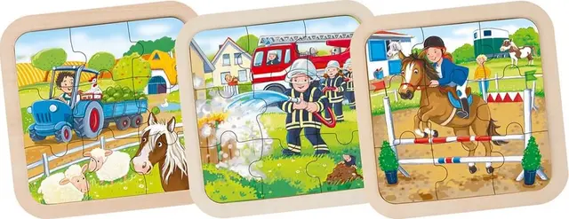 Puslespill På landet 1 stk, 9 brikker 