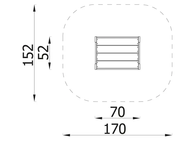 Terra sidebord B70 x D52 x H55 cm 