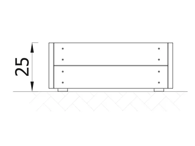 Terra plantekasse liten L62 x B57 x H25 cm 