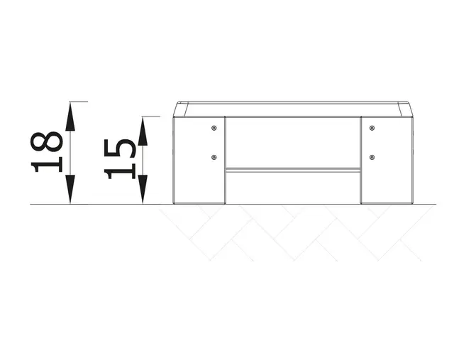 Terra aktivitetsbord lav L41 x B36 x H18 cm 