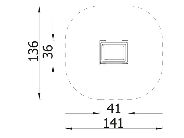 Terra aktivitetsbord lav L41 x B36 x H18 cm 