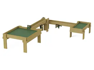Terra vann- og sandbord L228 x B172 x H49 cm