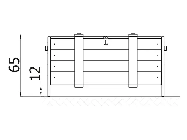 Terra oppbevaringskasse B125 x D62 x H65 cm 