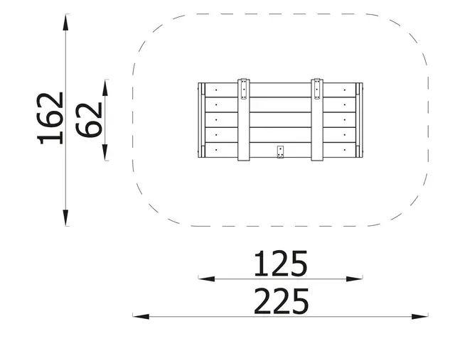 Terra oppbevaringskasse B125 x D62 x H65 cm 
