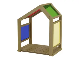 Terra regnbuehus L120 x B80 x H149 cm