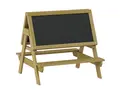 Terra tosidig tavle med benker L104 x B102 x H98 cm