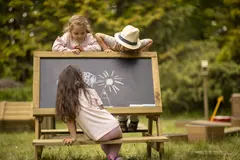 Terra tosidig tavle med benker L104 x B102 x H98 cm