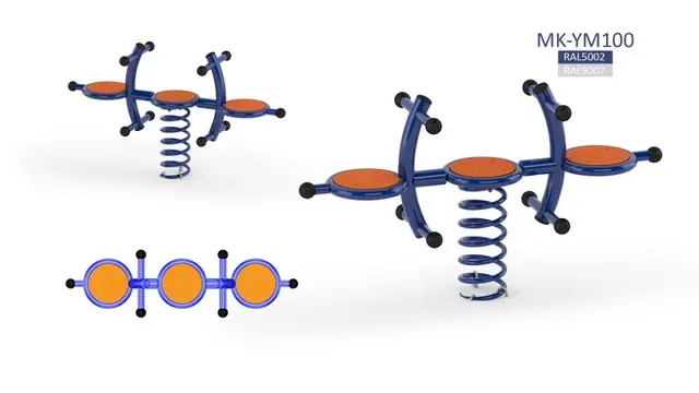 Dumphuske springfjær 3 pers 