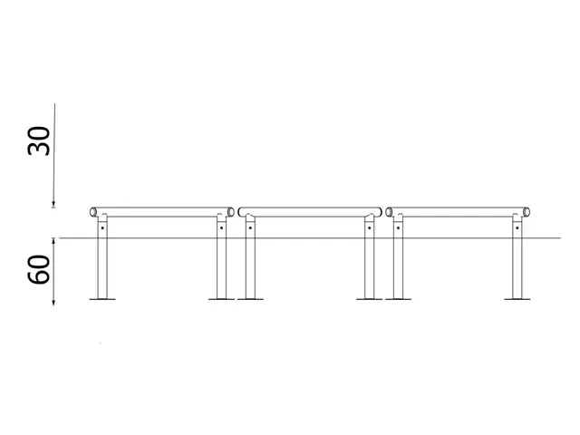 Balansebom L433 x B63 x H50 cm 