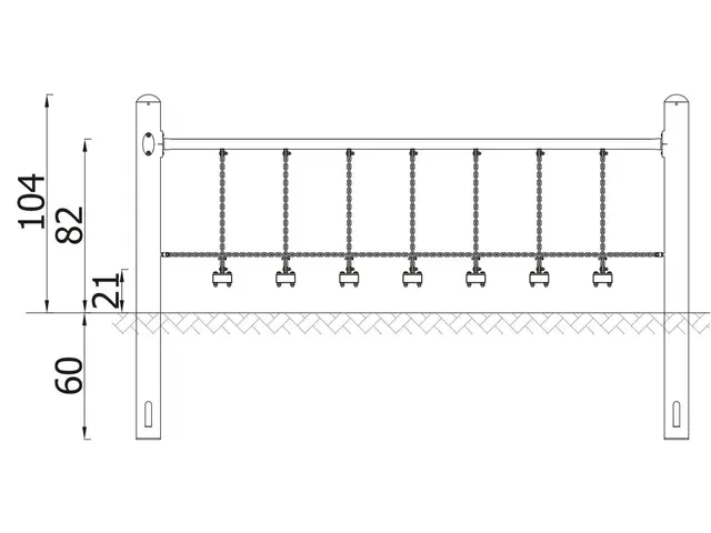 A4K balansebro L262 x B73 x H104 cm 