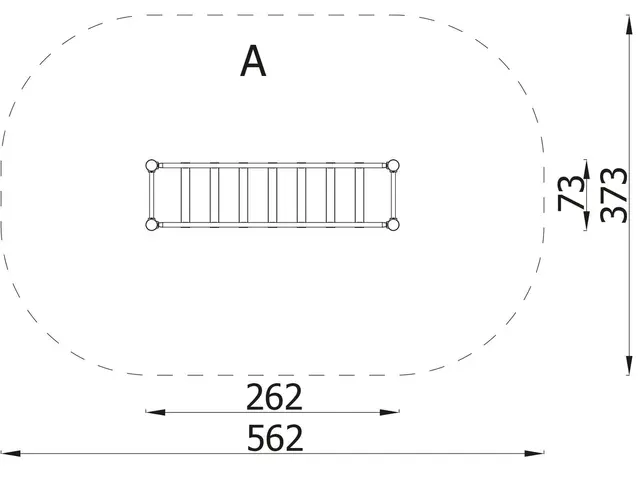 A4K balansebro L262 x B73 x H104 cm 