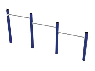 A4K trippel Pull-up bars L360 x B12 x H164 cm