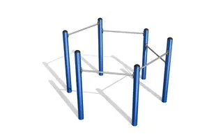 Turnstang hexagon L244 x B213 x H164 cm