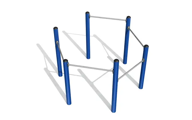 Turnstang hexagon L244 x B213 x H164 cm 