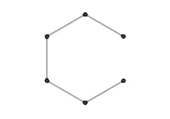 Turnstang hexagon L244 x B213 x H164 cm