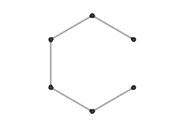 Turnstang hexagon L244 x B213 x H164 cm 