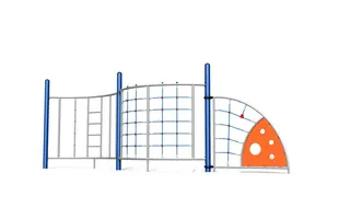 A4K klatrestativ 5 L647 x B114 x H213 cm
