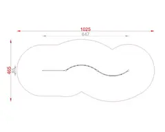 A4K klatrestativ 5 L647 x B114 x H213 cm