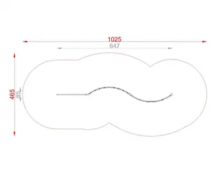 A4K klatrestativ 5 L647 x B114 x H213 cm