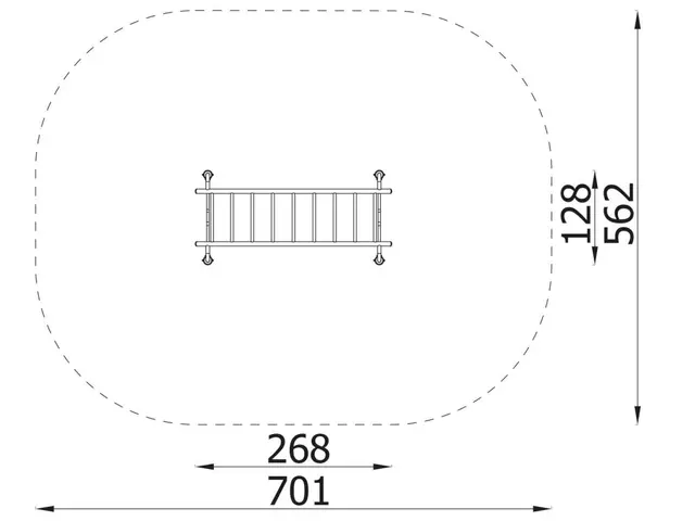 A4K Monkey bar L268 x B128 x H250 cm 