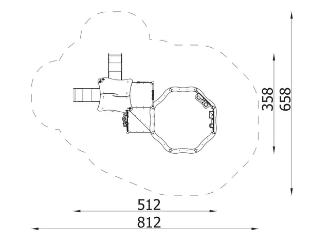Milo lekeapparat sett 1 L512 x B358 x H254 cm 