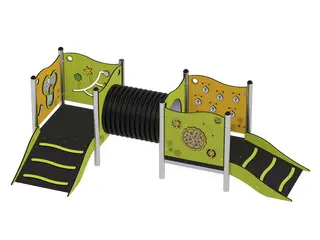 Milo lekeplattform med tunnel L367 x B183 x H119 cm